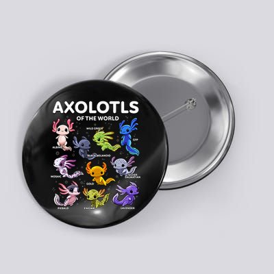 Axolotl Kawaii Axolotls Of The World Axolotl Animals Button
