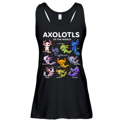 Axolotl Kawaii Axolotls Of The World Axolotl Animals Ladies Essential Flowy Tank