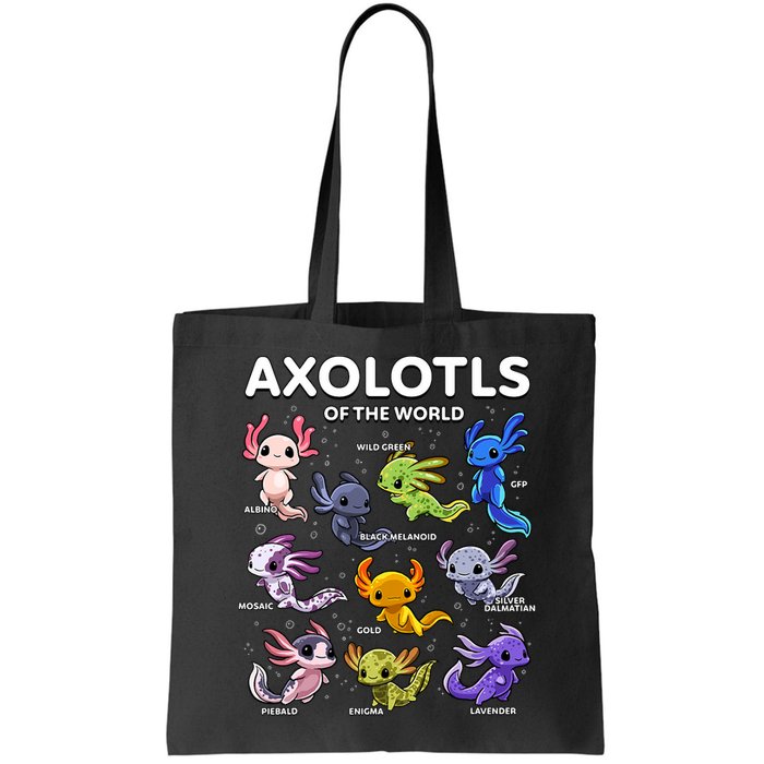 Axolotl Kawaii Axolotls Of The World Axolotl Animals Bag