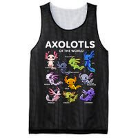 Axolotl Kawaii Axolotls Of The World Axolotl Animals Mesh Reversible Basketball Jersey Tank