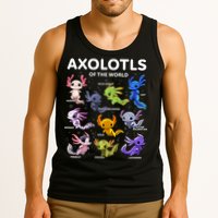 Axolotl Kawaii Axolotls Of The World Axolotl Animals Tank Top