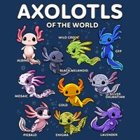 Axolotl Kawaii Axolotls Of The World Axolotl Animals Infant Baby Jersey Bodysuit