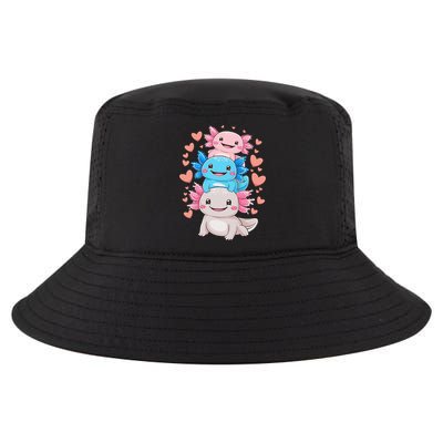 Axolotl Kawaii Anime Cute Axolotls Cool Comfort Performance Bucket Hat