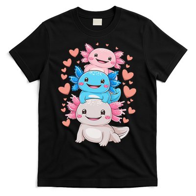 Axolotl Kawaii Anime Cute Axolotls T-Shirt
