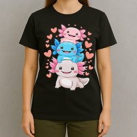Axolotl Kawaii Anime Cute Axolotls T-Shirt