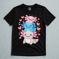Axolotl Kawaii Anime Cute Axolotls T-Shirt