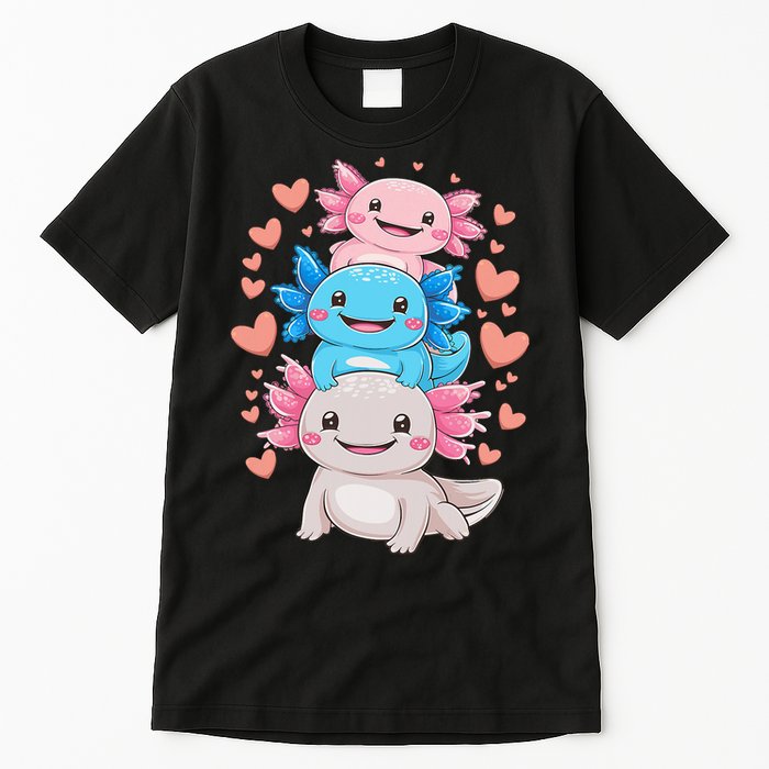 Axolotl Kawaii Anime Cute Axolotls Tall T-Shirt