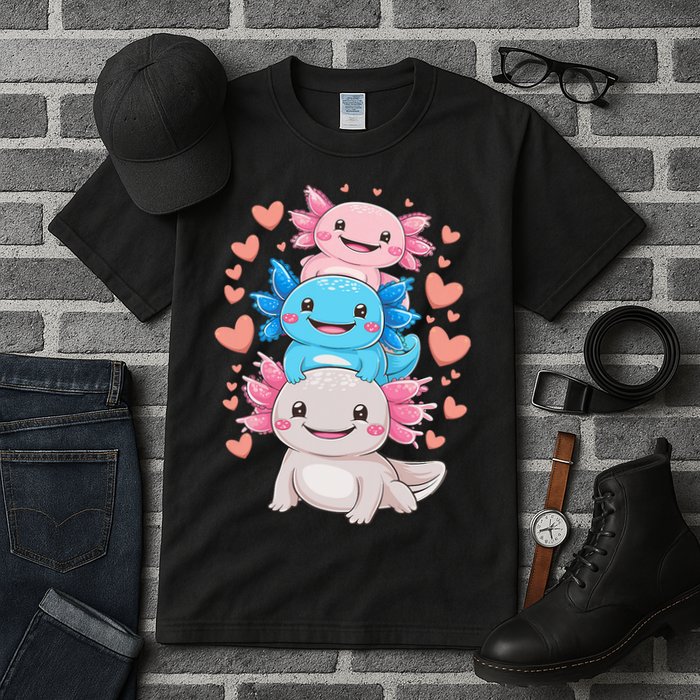 Axolotl Kawaii Anime Cute Axolotls Tall T-Shirt