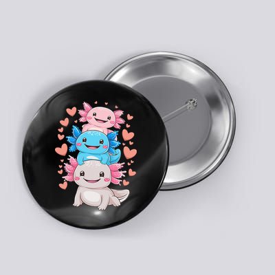 Axolotl Kawaii Anime Cute Axolotls Button