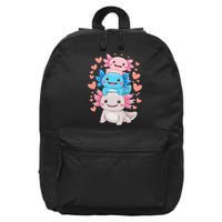 Axolotl Kawaii Anime Cute Axolotls 16 in Basic Backpack