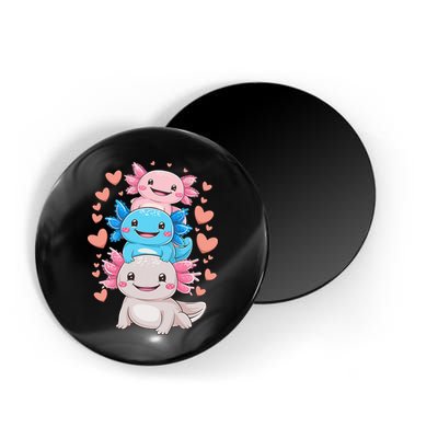 Axolotl Kawaii Anime Cute Axolotls Magnet