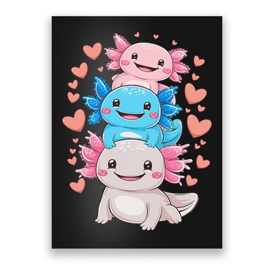 Axolotl Kawaii Anime Cute Axolotls Poster