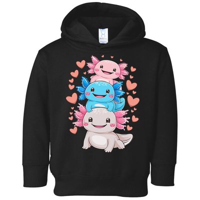 Axolotl Kawaii Anime Cute Axolotls Toddler Hoodie