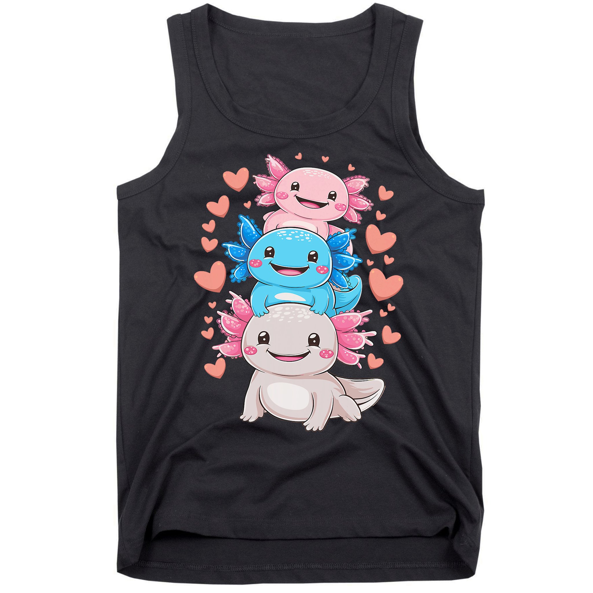 Axolotl Kawaii Anime Cute Axolotls Tank Top