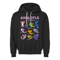Axolotl Kawaii Axolotls Of The World Axolotl Animals Garment-Dyed Fleece Hoodie