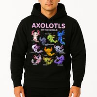 Axolotl Kawaii Axolotls Of The World Axolotl Animals Hoodie