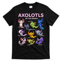 Axolotl Kawaii Axolotls Of The World Axolotl Animals T-Shirt