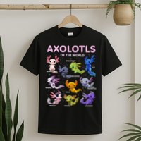 Axolotl Kawaii Axolotls Of The World Axolotl Animals T-Shirt