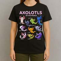 Axolotl Kawaii Axolotls Of The World Axolotl Animals T-Shirt