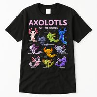 Axolotl Kawaii Axolotls Of The World Axolotl Animals Tall T-Shirt