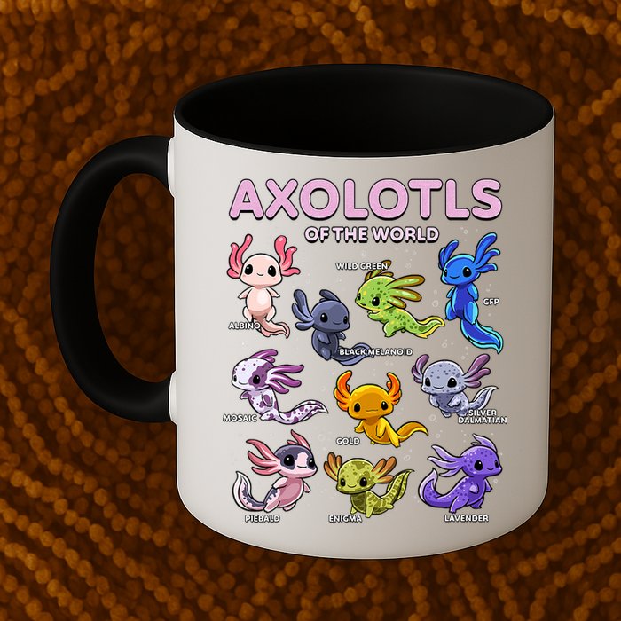 Axolotl Kawaii Axolotls Of The World Axolotl Animals Mug