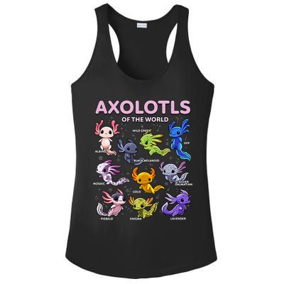 Axolotl Kawaii Axolotls Of The World Axolotl Animals Ladies PosiCharge Competitor Racerback Tank