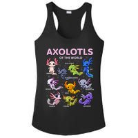 Axolotl Kawaii Axolotls Of The World Axolotl Animals Ladies PosiCharge Competitor Racerback Tank