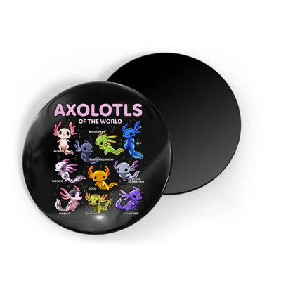 Axolotl Kawaii Axolotls Of The World Axolotl Animals Magnet