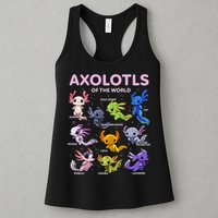 Axolotl Kawaii Axolotls Of The World Axolotl Animals Womens Tank Top
