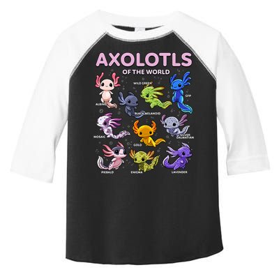 Axolotl Kawaii Axolotls Of The World Axolotl Animals Toddler Fine Jersey T-Shirt