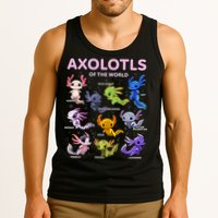 Axolotl Kawaii Axolotls Of The World Axolotl Animals Tank Top