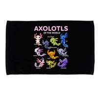 Axolotl Kawaii Axolotls Of The World Axolotl Animals Microfiber Hand Towel