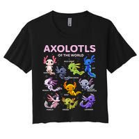 Axolotl Kawaii Axolotls Of The World Axolotl Animals Crop Top