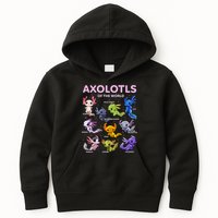 Axolotl Kawaii Axolotls Of The World Axolotl Animals Kids Hoodie