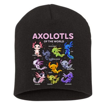 Axolotl Kawaii Axolotls Of The World Axolotl Animals Short Acrylic Beanie