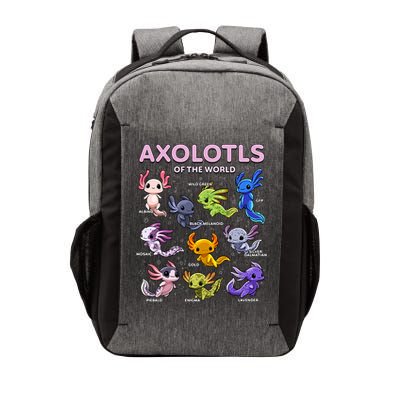 Axolotl Kawaii Axolotls Of The World Axolotl Animals Vector Backpack