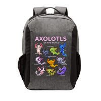 Axolotl Kawaii Axolotls Of The World Axolotl Animals Vector Backpack