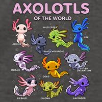 Axolotl Kawaii Axolotls Of The World Axolotl Animals Vector Backpack