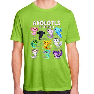 Axolotl Kawaii Axolotls Of The World Axolotl Animals Adult ChromaSoft Performance T-Shirt