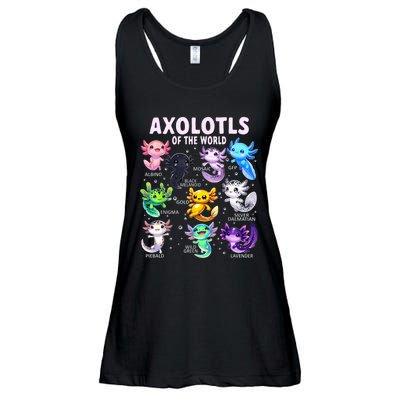 Axolotl Kawaii Axolotls Of The World Axolotl Animals Ladies Essential Flowy Tank