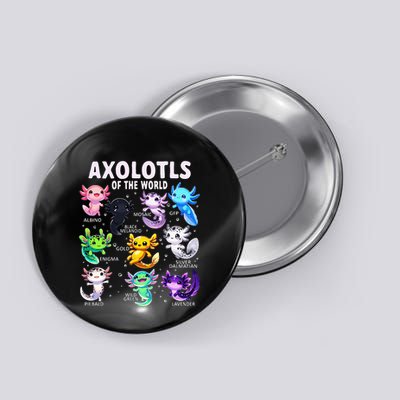 Axolotl Kawaii Axolotls Of The World Axolotl Animals Button