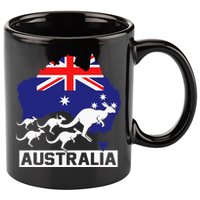 Australia Kangaroo 11oz C Handle Ceramic Mug