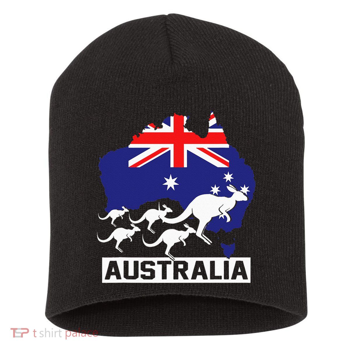 Australia Kangaroo Short Acrylic Beanie