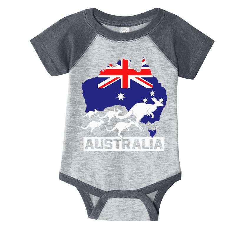 Australia Kangaroo Infant Baby Jersey Bodysuit