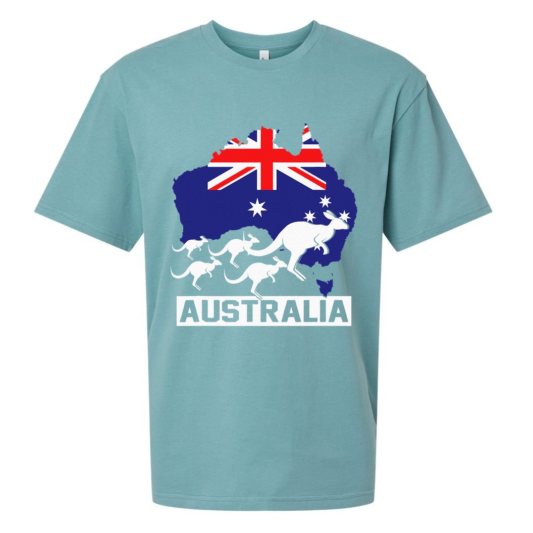 Australia Kangaroo Sueded Cloud Jersey T-Shirt