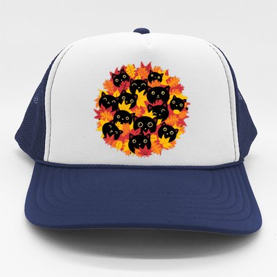 Autumn Kittens Trucker Hat