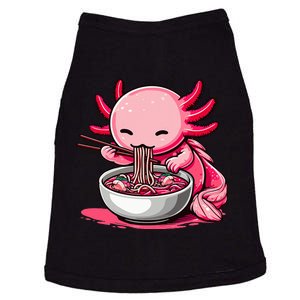 Anime Kawaii Axolotl Eating Ra Noodles Doggie Tank