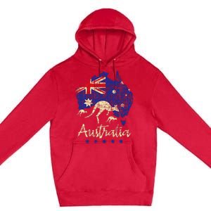 Australia Kangaroo Australian Lover Wildlife Zoo Animal Premium Pullover Hoodie