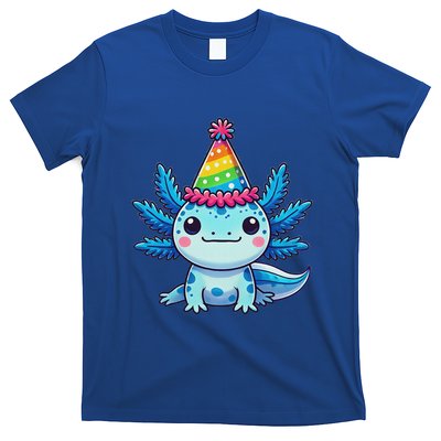 Anime Kawaii Axolotl Birthday Party Hat T-Shirt