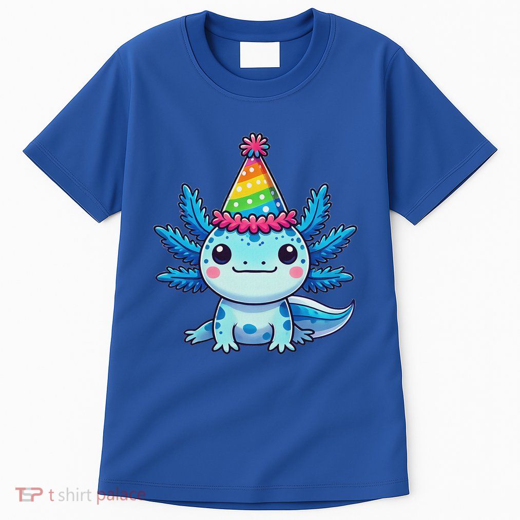 Anime Kawaii Axolotl Birthday Party Hat Tall T-Shirt